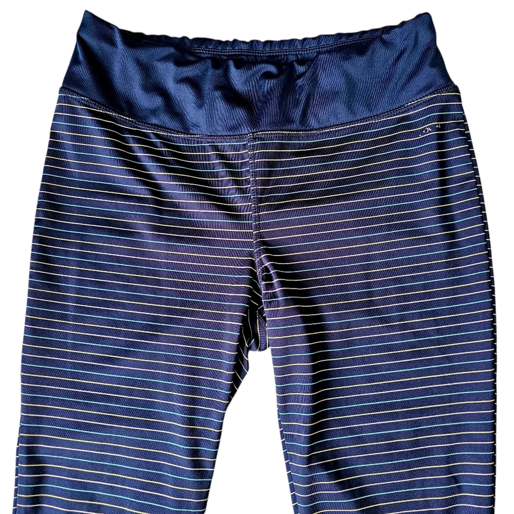 Jockey Women's Striped Cutout Capri Active Leggings - Size M - Picture 5 of 10
